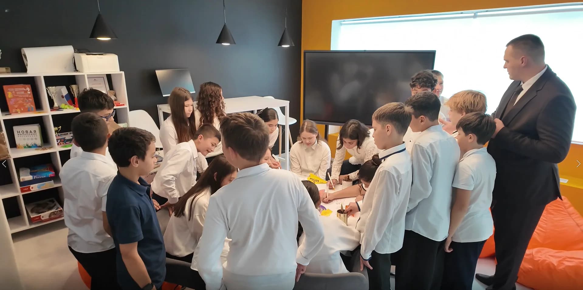 Победители проекта «Класс Первых» из Ноябрьска | Фото: скриншот видео «Ямал-Медиа»