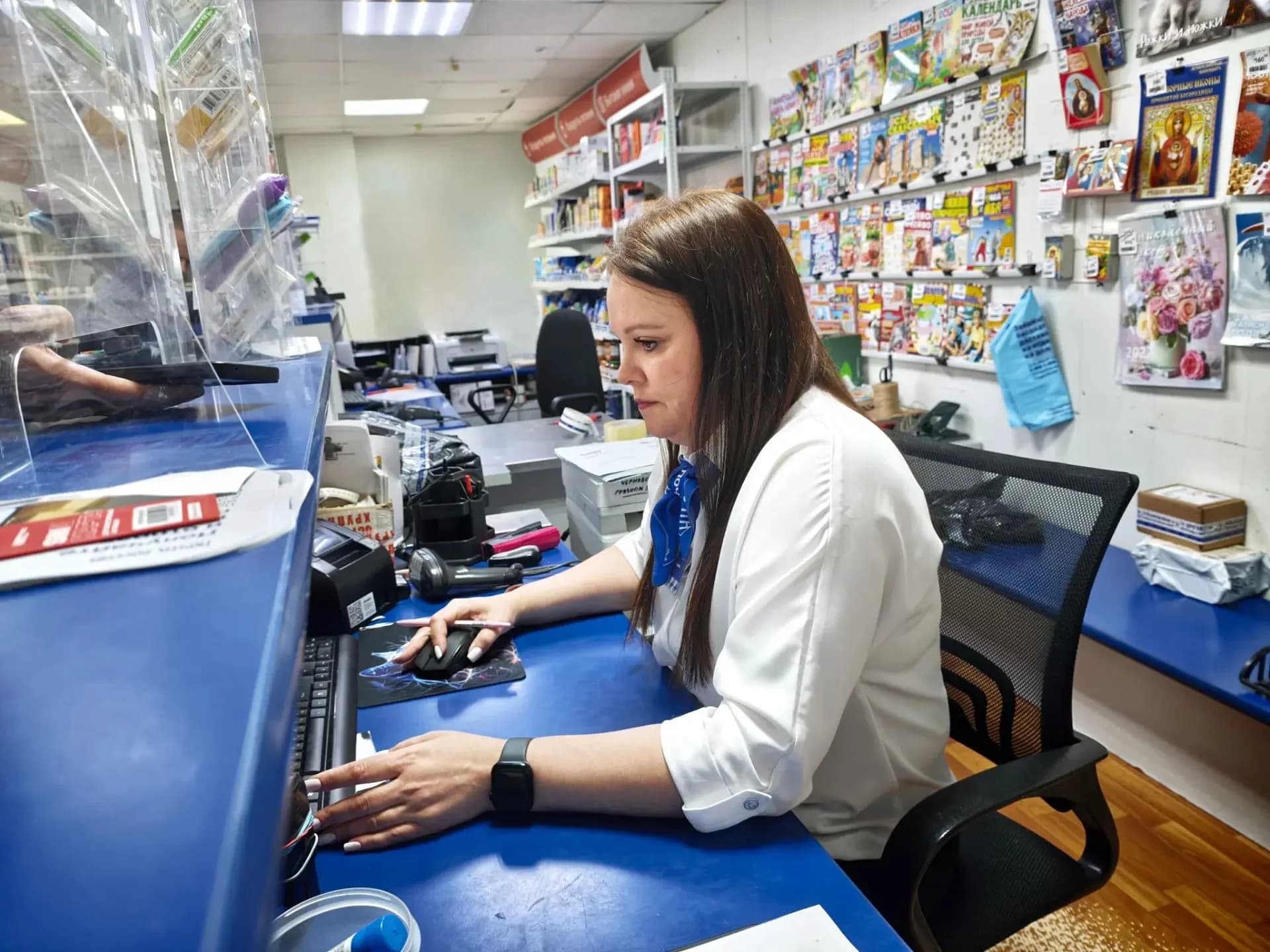 Ирина Плотникова за работой